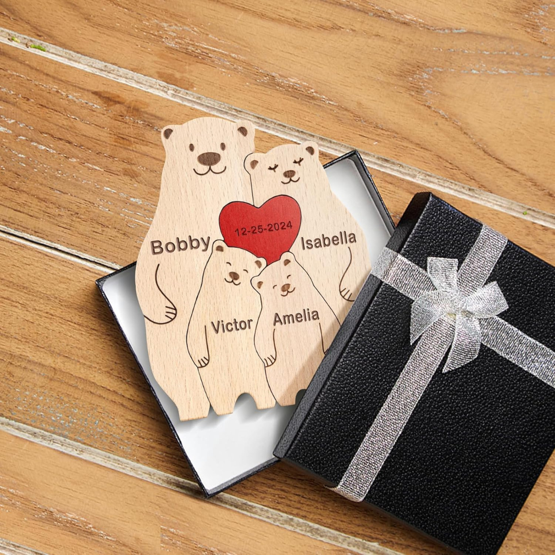 Bear Family Wooden Puzzle
