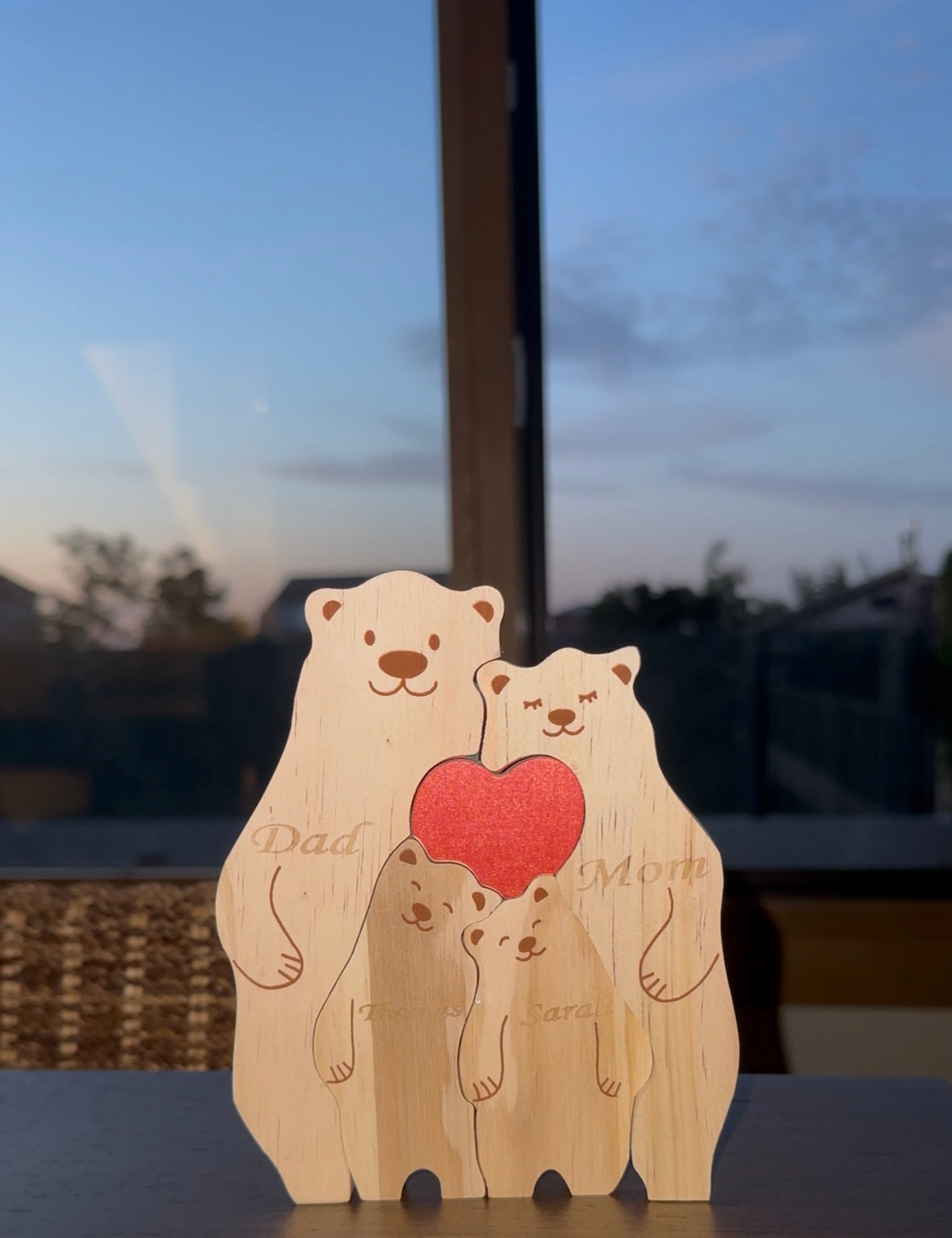 Bear Family Wooden Puzzle