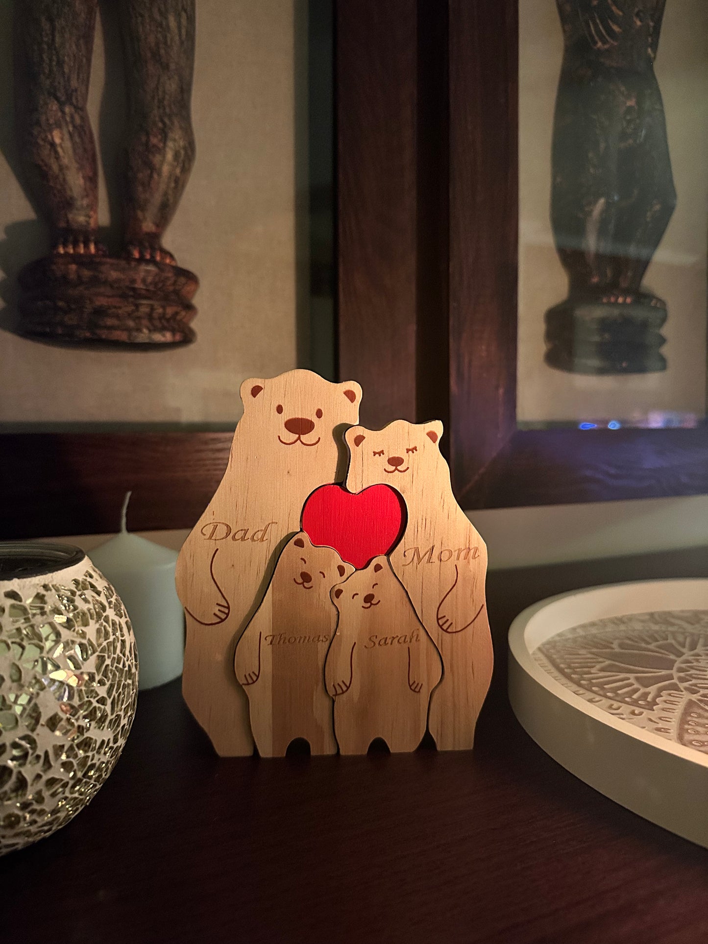 Bear Family Wooden Puzzle