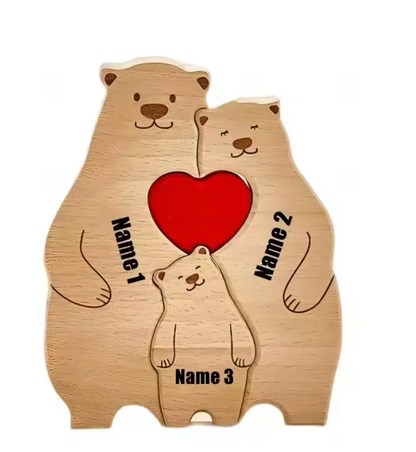 Bear Family Wooden Puzzle