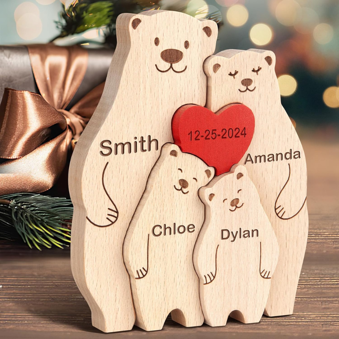 Bear Family Wooden Puzzle
